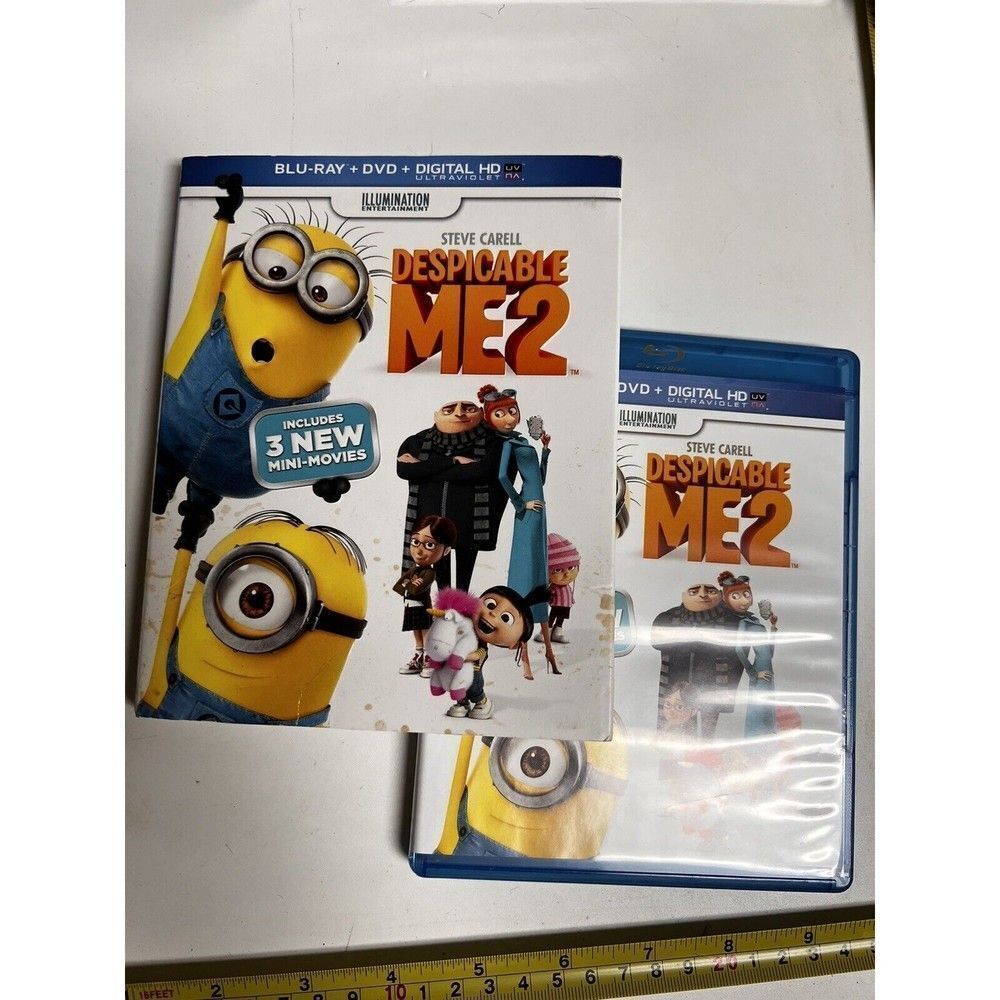 Bluray Despicable Me‎ 2 Blu-ray & DVD Disc No Digital Animated Movie BBX-C